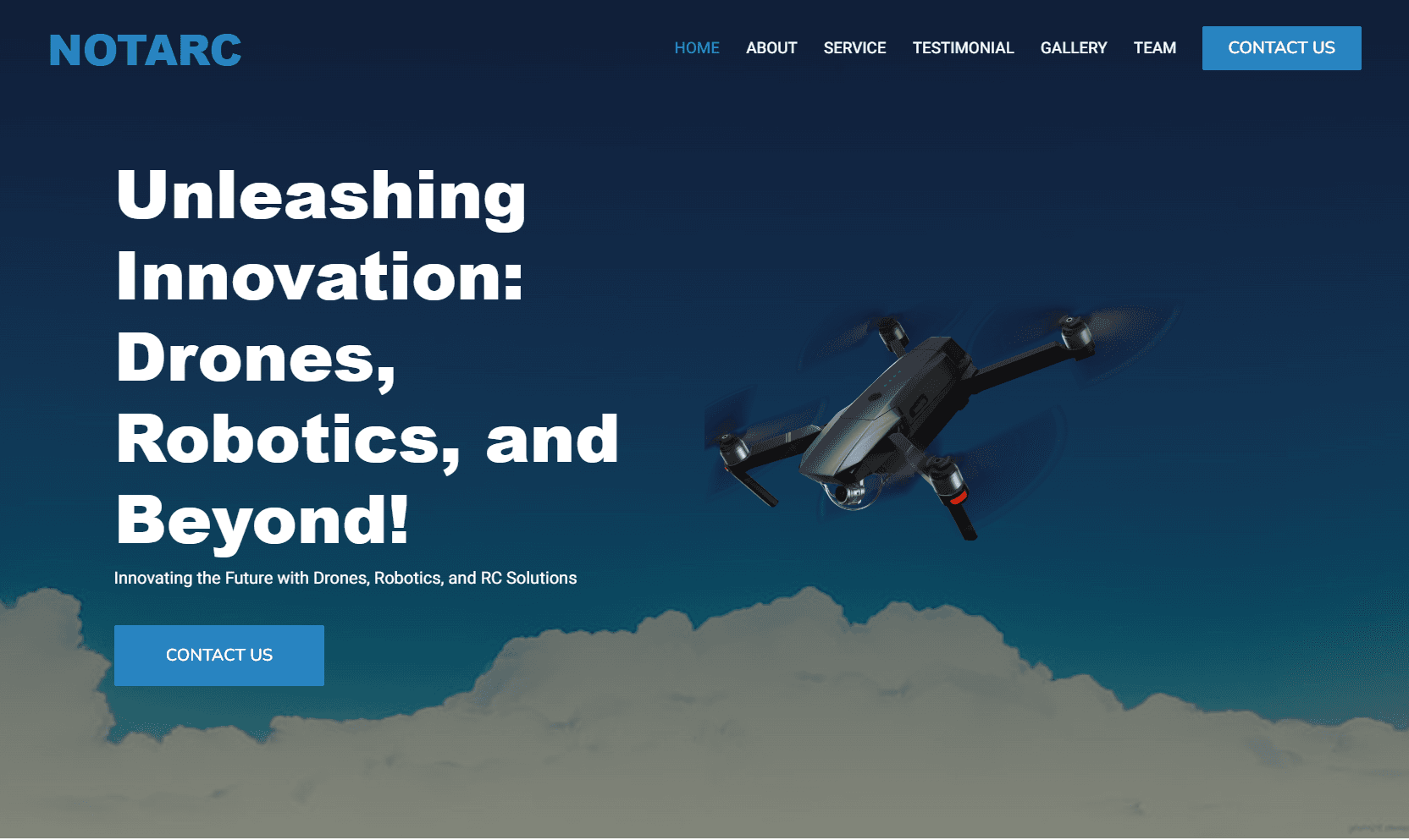 Full stack website for a client - NOTARC